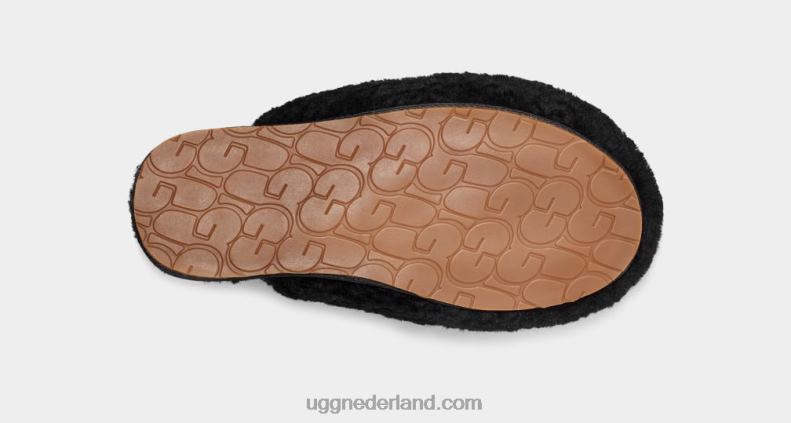 vrouwen zwart UGG maxi krullende dia 686ZP585