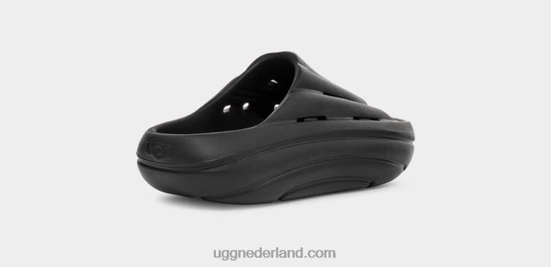 vrouwen zwart UGG schuim glijbaan 686ZP381