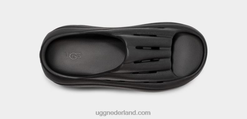 vrouwen zwart UGG schuim glijbaan 686ZP381
