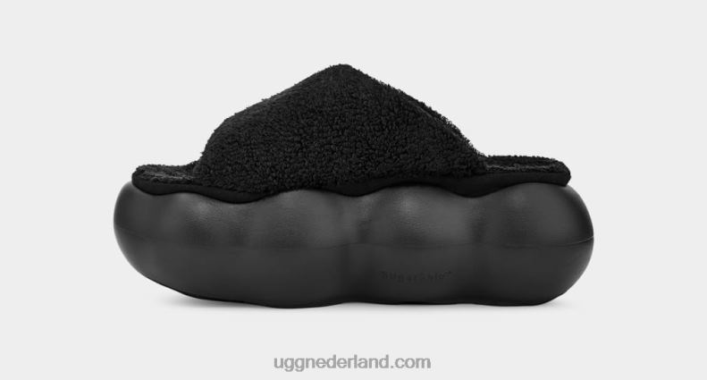 vrouwen zwart UGG suikerwolk glijbaan 686ZP344