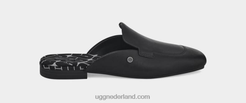 vrouwen zwart leer UGG janaya muilezel 686ZP751