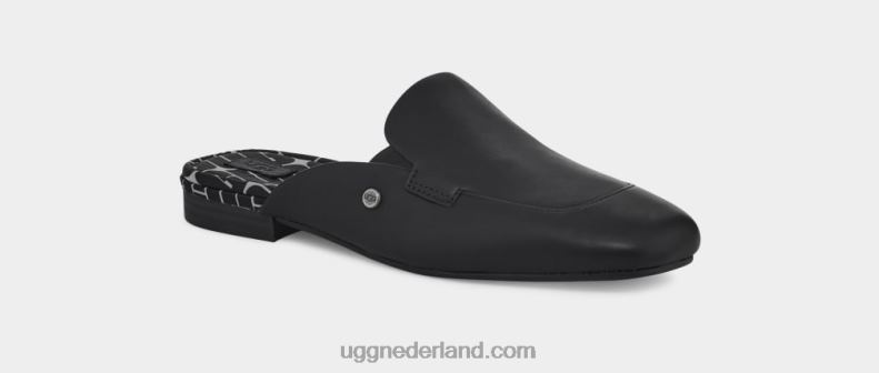 vrouwen zwart leer UGG janaya muilezel 686ZP751