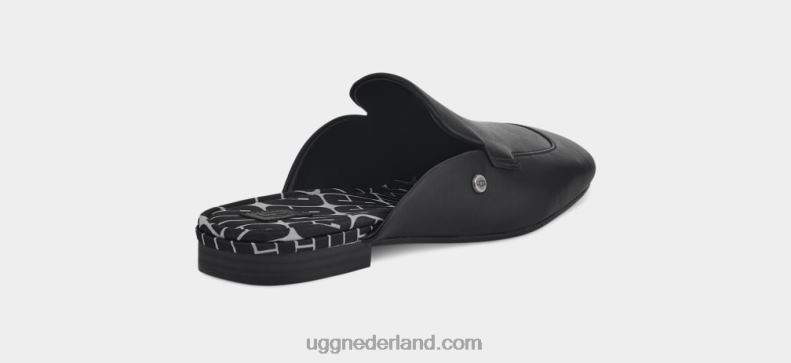 vrouwen zwart leer UGG janaya muilezel 686ZP751