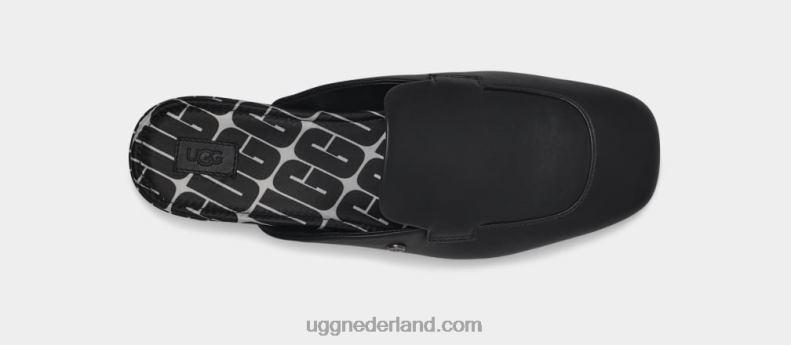 vrouwen zwart leer UGG janaya muilezel 686ZP751
