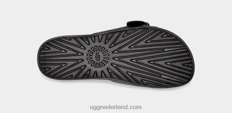 vrouwen zwart leer UGG solivan gesp dia 686ZP64