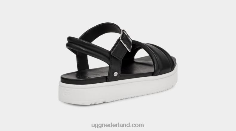 vrouwen zwart leer UGG zayne enkelbandje 686ZP2130