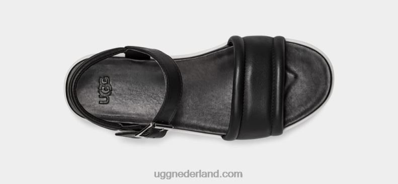 vrouwen zwart leer UGG zayne enkelbandje 686ZP2130