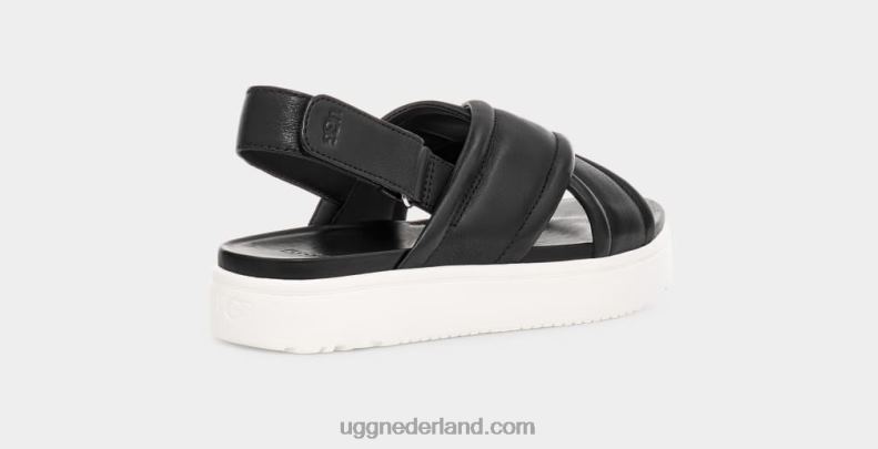 vrouwen zwart leer UGG zayne slingback 686ZP541