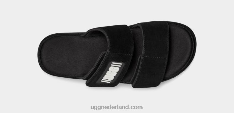 vrouwen zwart suède UGG groenere glijbaan 686ZP824