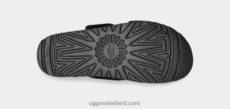 vrouwen zwart suède UGG groenere glijbaan 686ZP824