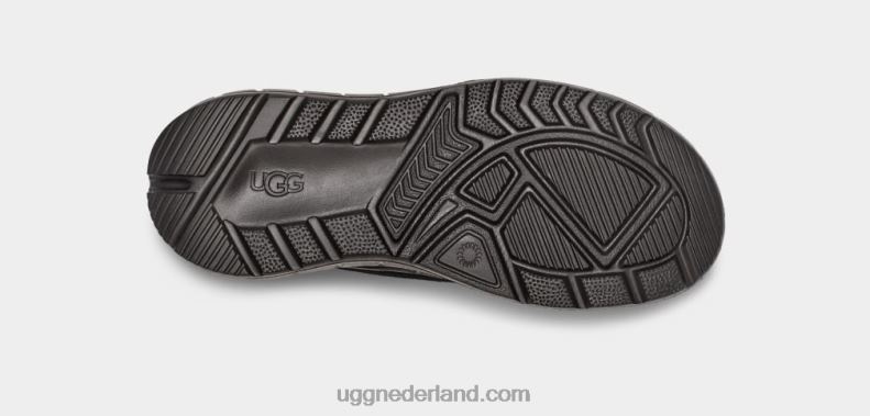 vrouwen zwart suède UGG westelijke glijbaan 686ZP863