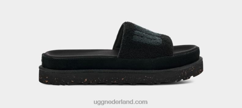 vrouwen zwarte badstof UGG laton 686ZP796