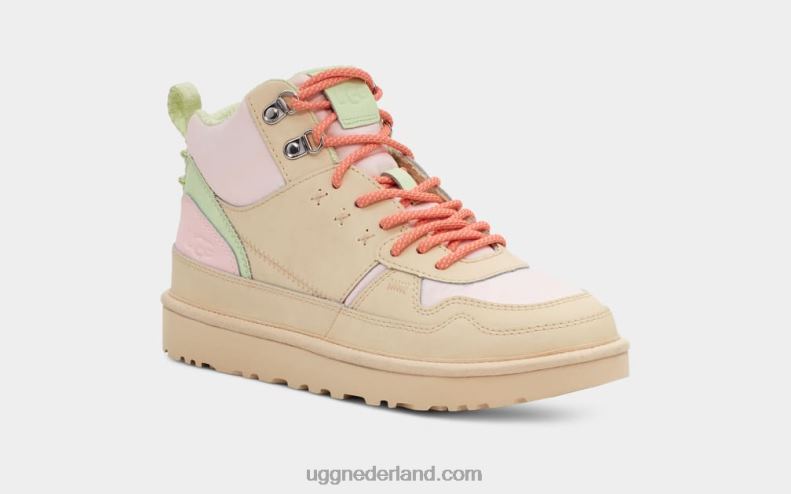 vrouwen pastelroze UGG highland hallo erfgoed leer 686ZP677