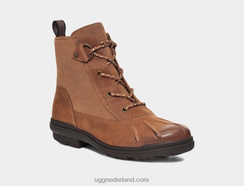 vrouwen kastanje leer UGG hapsburgse eend 686ZP584