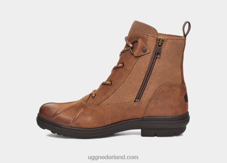 vrouwen kastanje leer UGG hapsburgse eend 686ZP584
