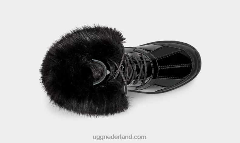 vrouwen zwart UGG adirondack laars iii patent 686ZP591