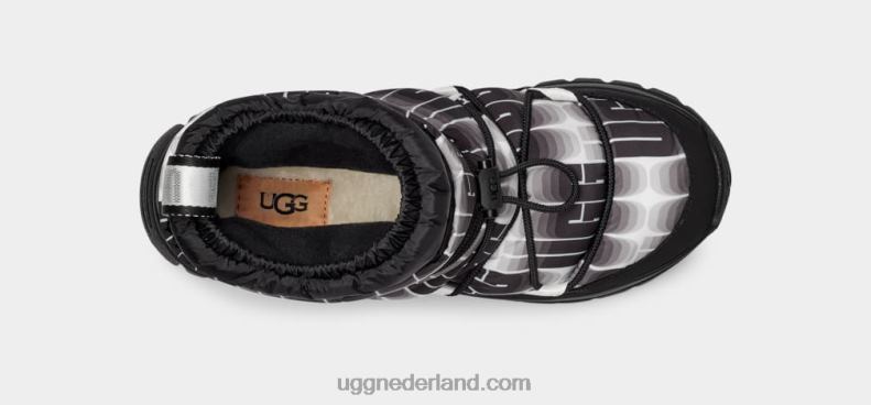 vrouwen zwart wit UGG Yose puffer golflengte midden 686ZP17